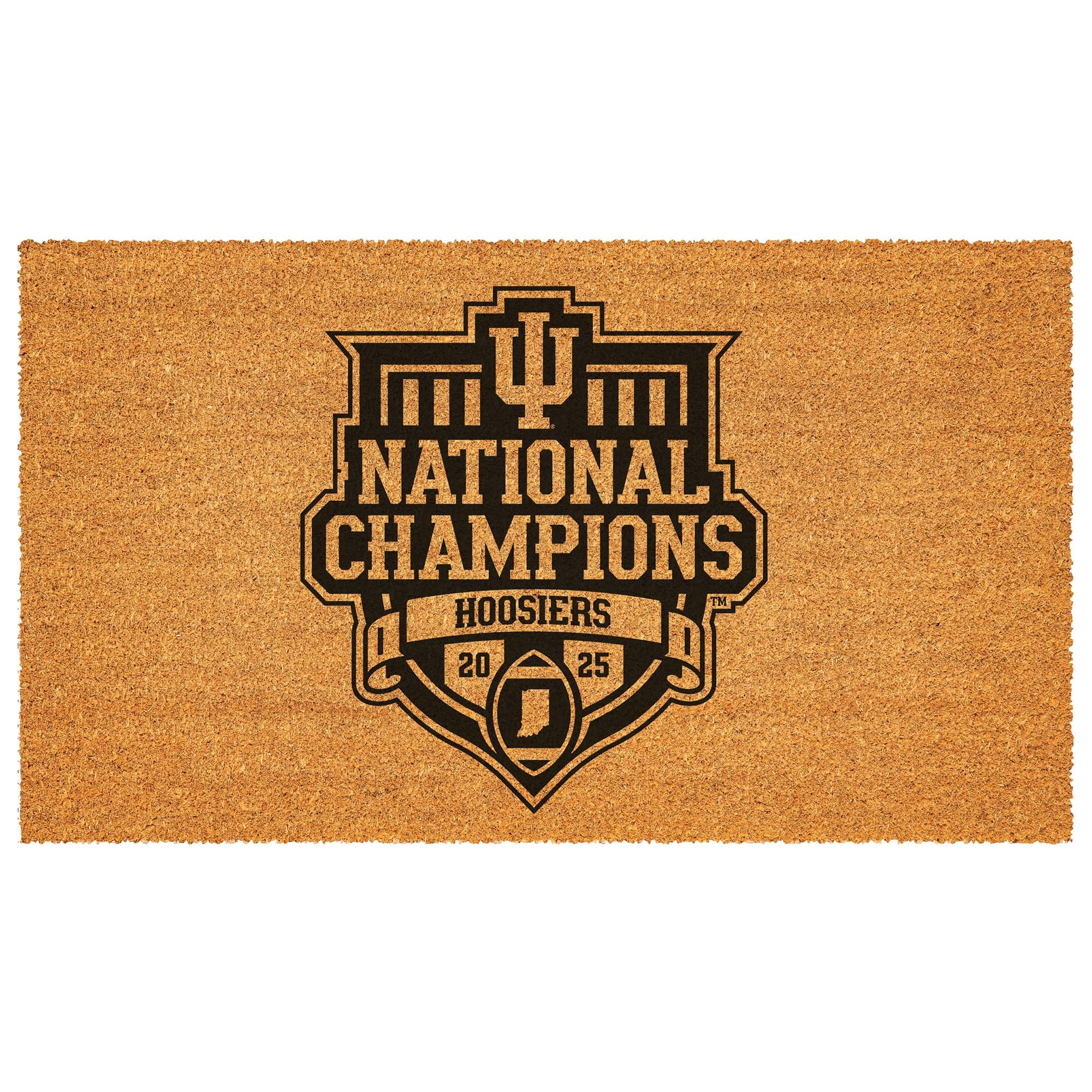 Evergreen Enterprises - Indiana Hoosiers College Football Playoff 2025 National Champions Coir Mat - Multicolor