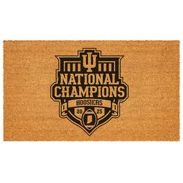 Evergreen Enterprises - Indiana Hoosiers College Football Playoff 2025 National Champions Coir Mat - Multicolor