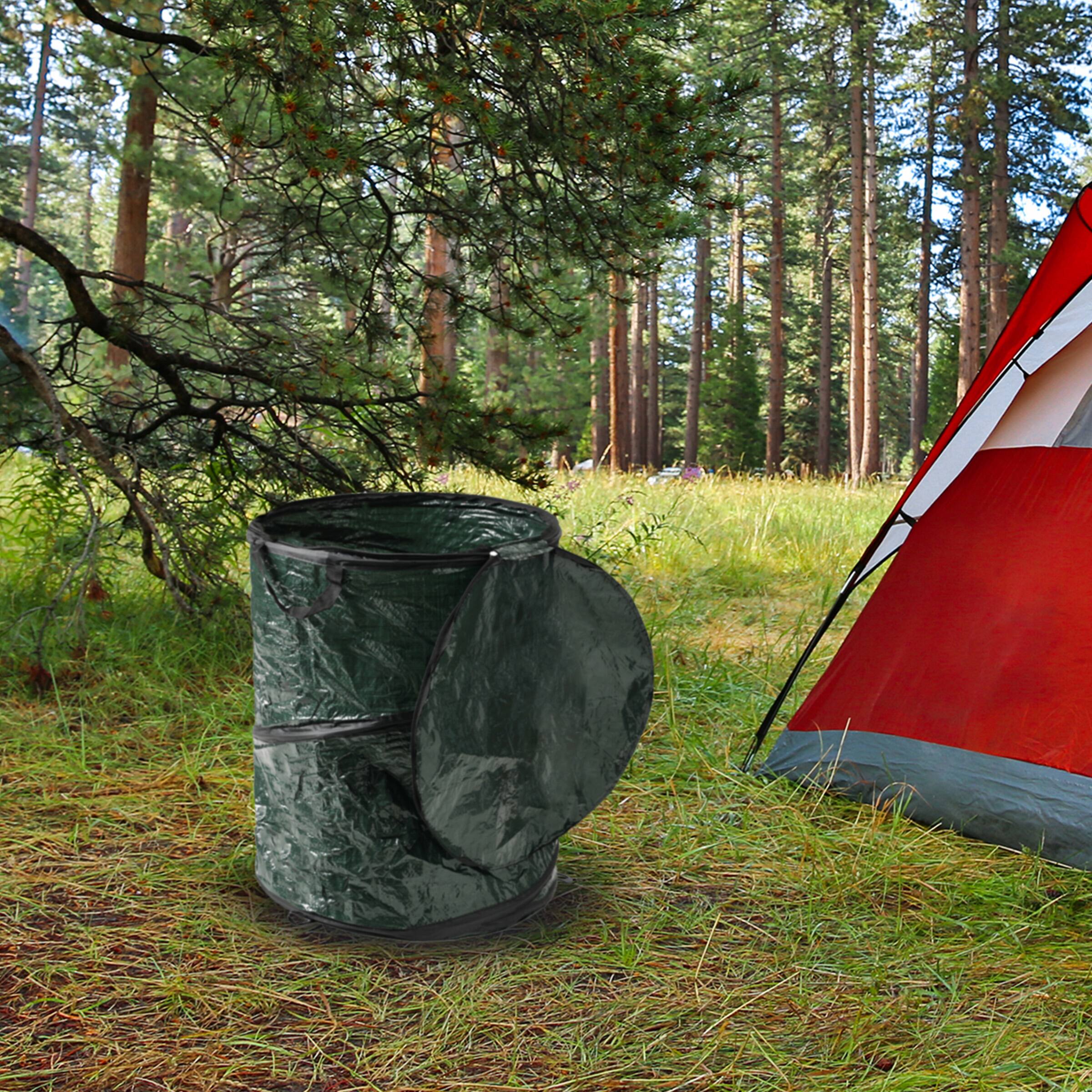 Alt View 8. Wakeman - 29.5-Gallon Pop Up Trash Can - Green.