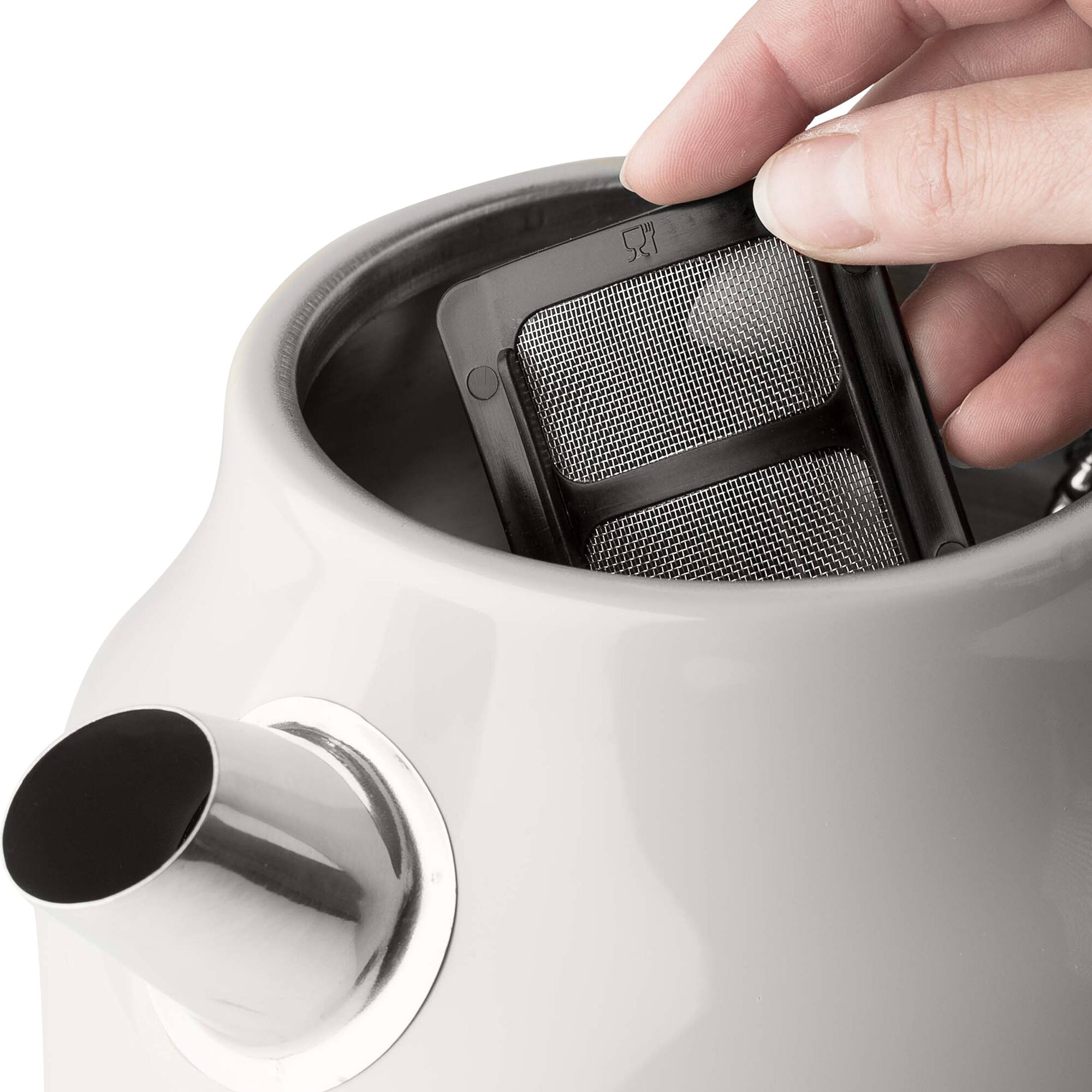 Alt View 7. Haden - Haden Dorset 1.7 Liter Electric Water Kettle w/ 360-Degree Base, Ivory & Chrome - Ivory / Chrome.