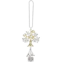 Ganz - Our Roots Begin and End with Love Tree of Life Zinc Car Charm and Gold - Silver