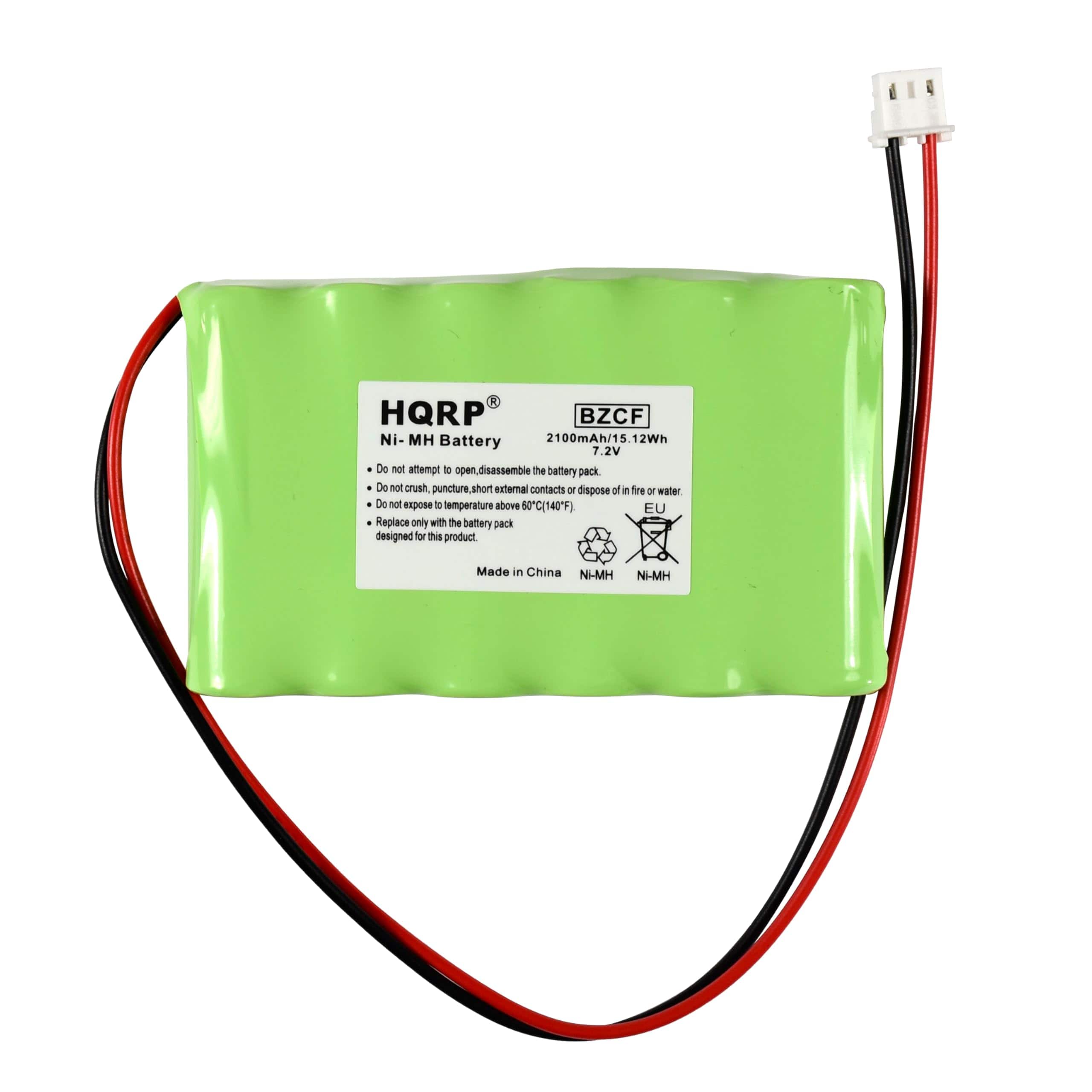 HQRP - 2100 mAh 7.2 V Ni-MH Backup Battery for Honeywell ADT Lyric, Replaces 300-03866