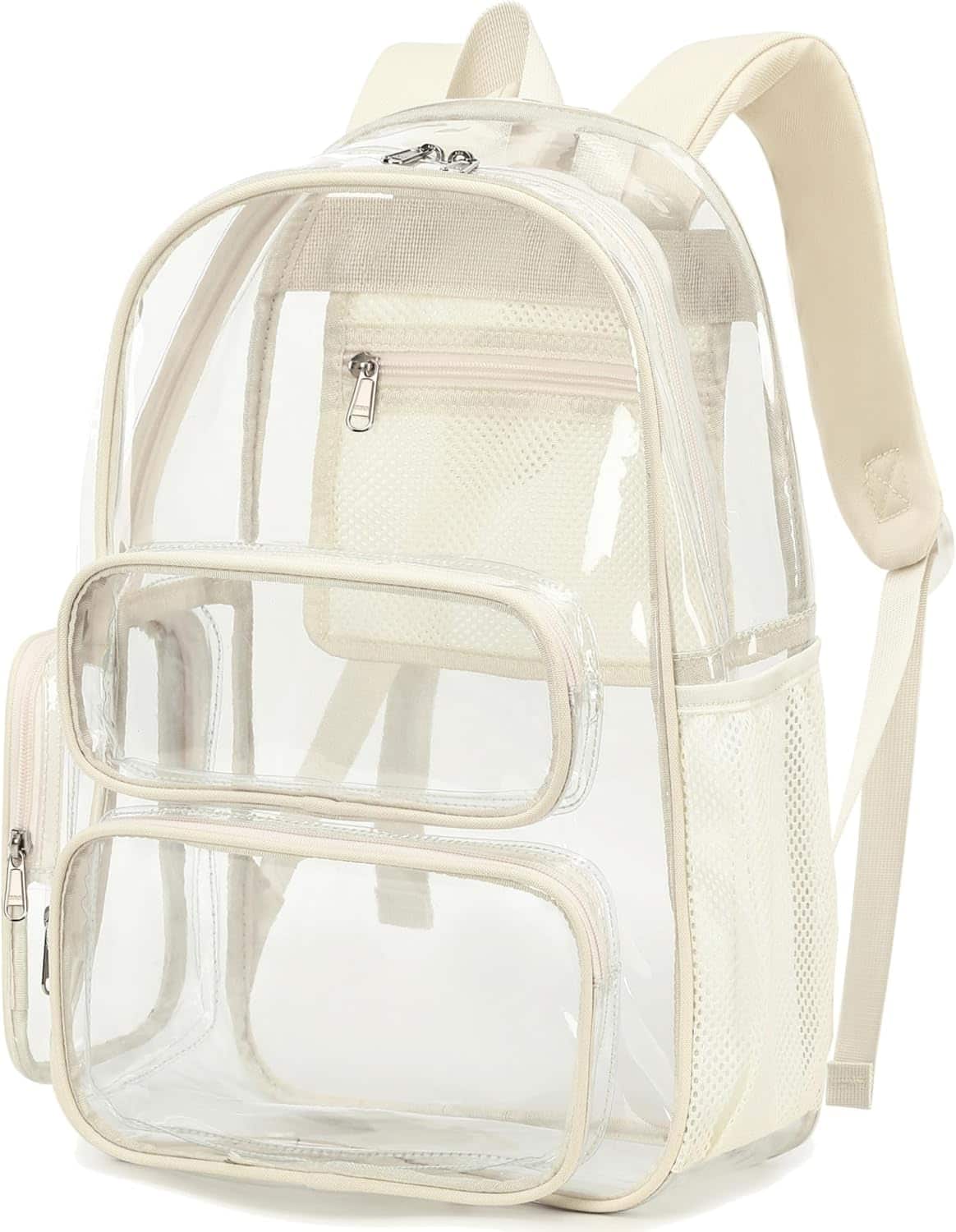 Vulpecula Spade - Clear Backpack Heavy Duty Transparent Backpack - White