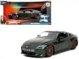 Jada - 2023 Nissan Z Top "Fast X" (2023) Movie "Fast & Furious" Series 1/24 - Dark Green Metallic With Black