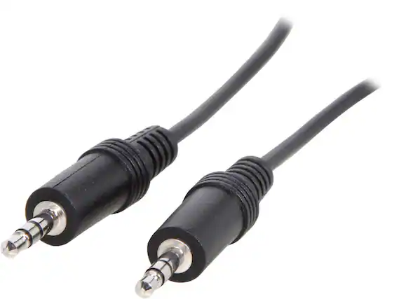 Front. Cables to Go - C2G 40415 3.5mm M/M Stereo Audio Cable, Aux Cable, Black (25 Feet, 7.62 Meters).