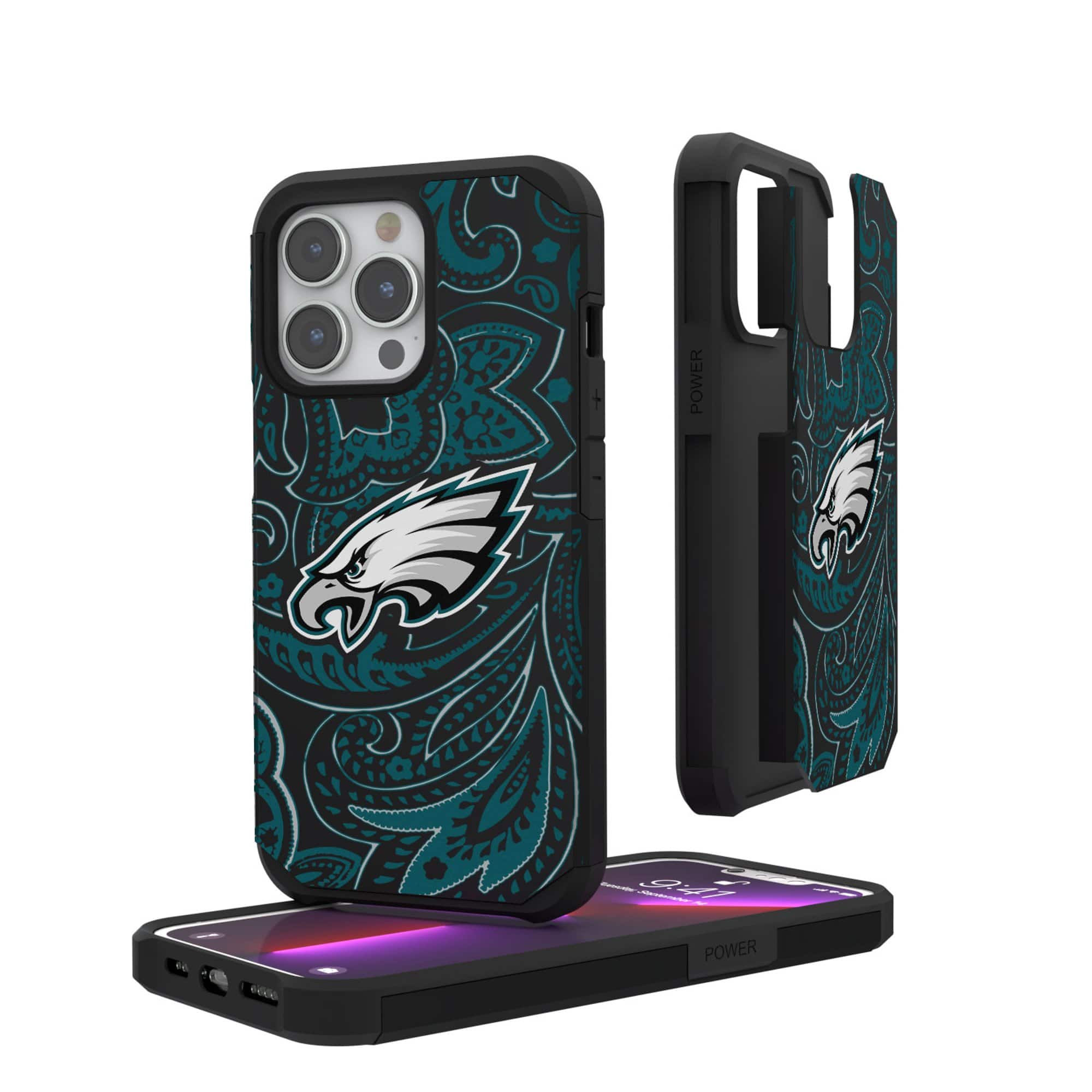 Keyscaper - NFL - Philadelphia Eagles iPhone Rugged Paisley Design Case - 12 mini/13 mini - Multicolor price history on PriceWatchPro