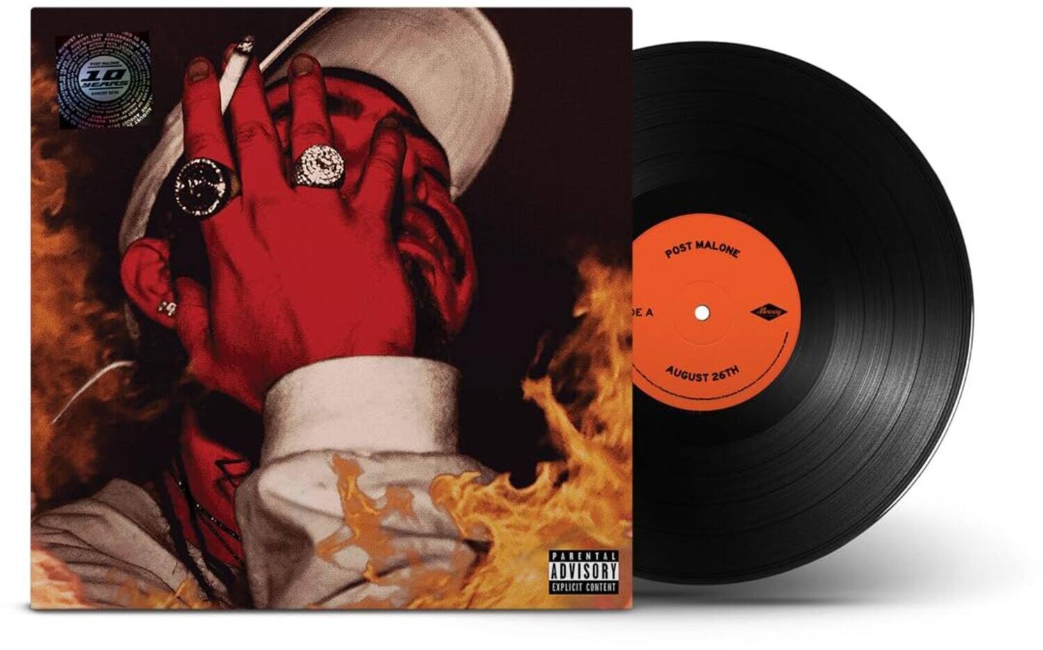 10 YEARS  
POST MALONE  
E A  
Vincey  
AUGUST 26TH  
PARENTAL ADVISORY EXPLICIT CONTENT