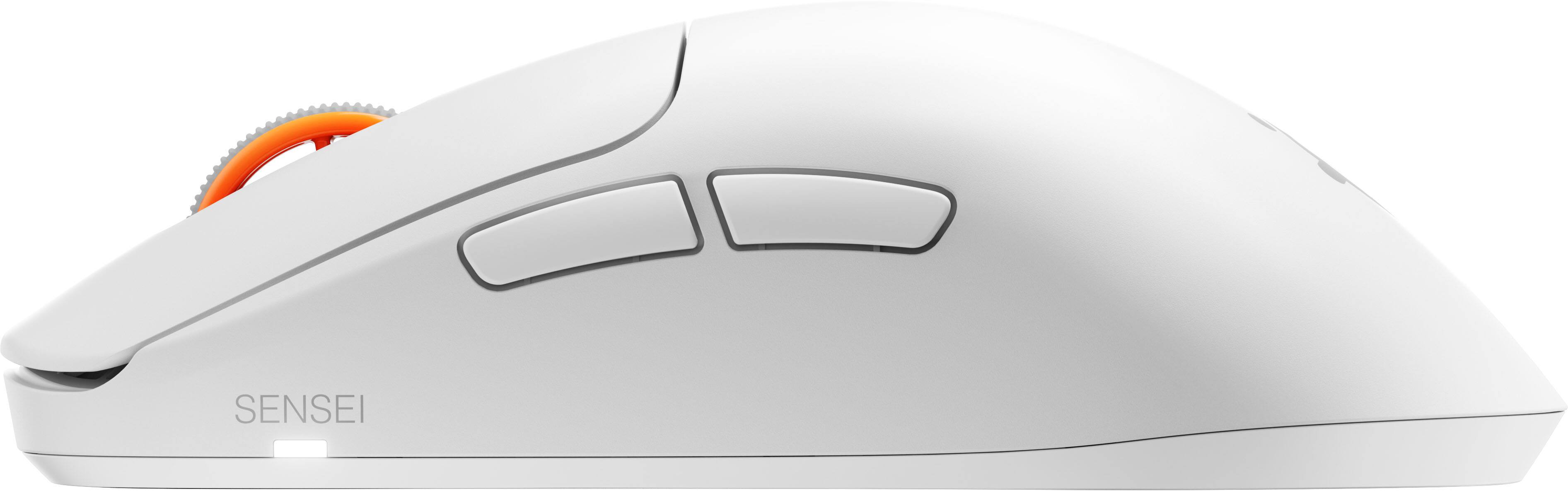 Alt View 11. SteelSeries - Sensei Pro Wireless Optical Symmetrical Gaming Mouse with 8K Polling – Ultra-Wideband/RF for PC - White.