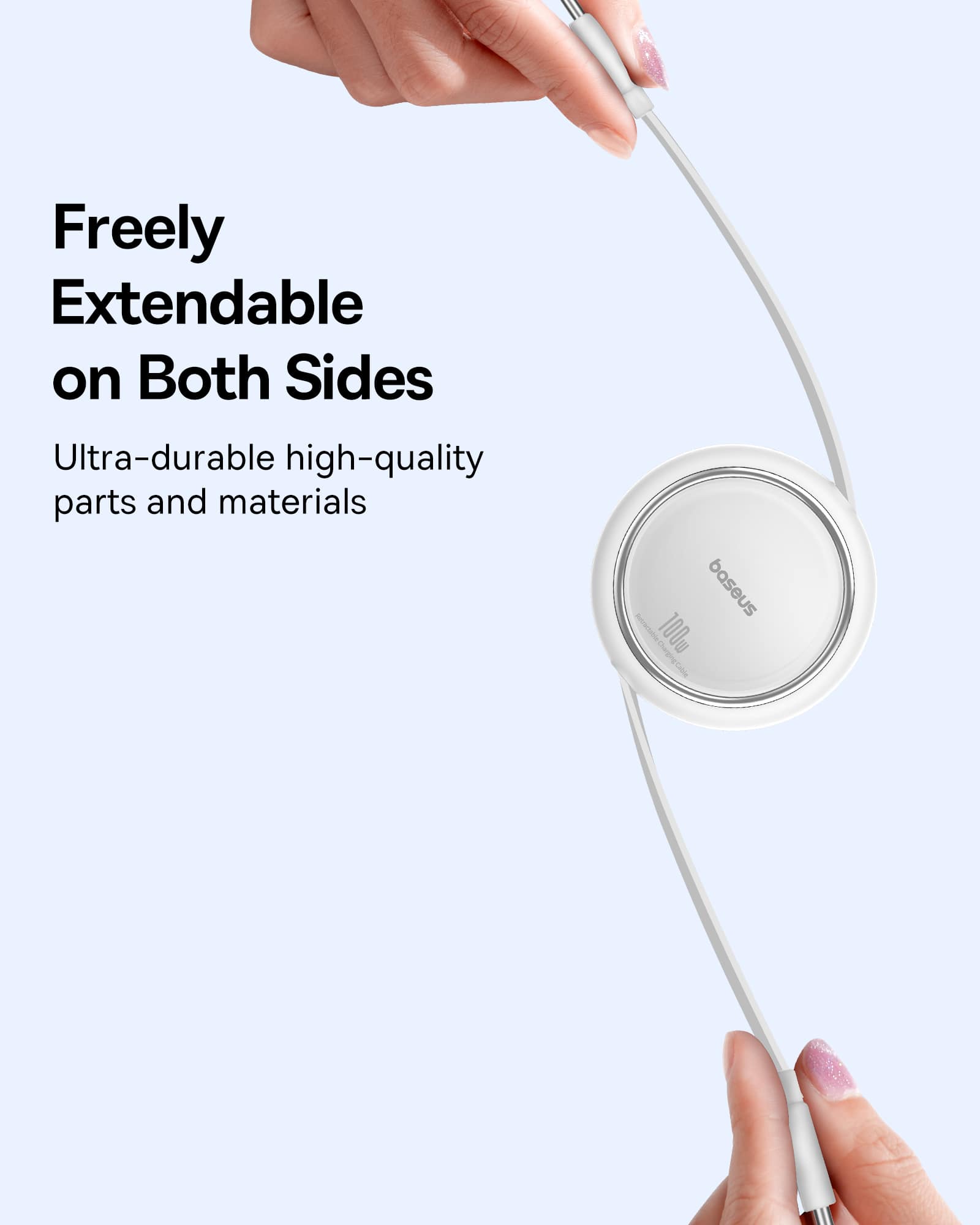 Freely Extendable on Both Sides: Ultra-durable high-quality parts and materials.