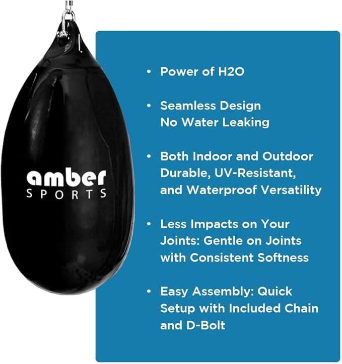 - Power of H2O
- Seamless Design
  - No Water Leaking
- Both Indoor and Outdoor
  - Durable, UV-Resistant, and Waterproof Versatility
- Less Impacts on Your Joints
  - Gentle on Joints with Consistent Softness
- Easy Assembly
  - Quick Setup with Included Chain and D-Bolt