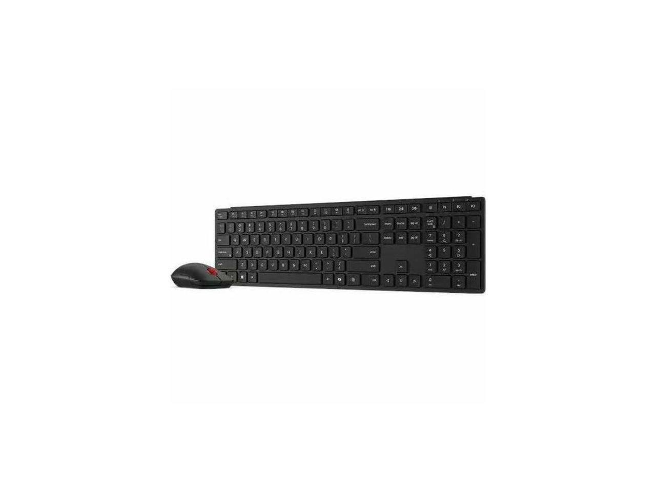 Alt View 9. Lenovo - Lenovo Wireless Multi-Mode Pro Combo Keyboard and Mouse 6000 US English - USB Type A Wireless Bluetooth/RF 2.40 GHz - Black.