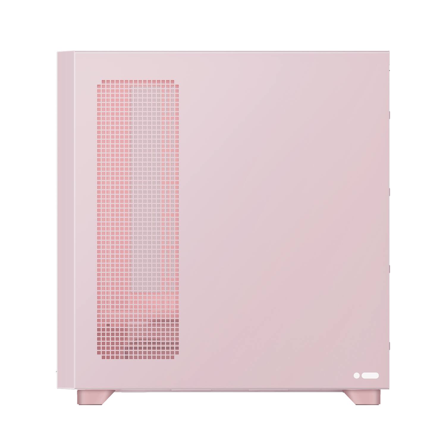 Back. TRYX - TRYX FLOVA Pink Mid-Tower ATX Case with Fabric, Tempered Glass, 360mm Radiator Support, USB Type-C 3.2 Gen 2x2 - Pink.