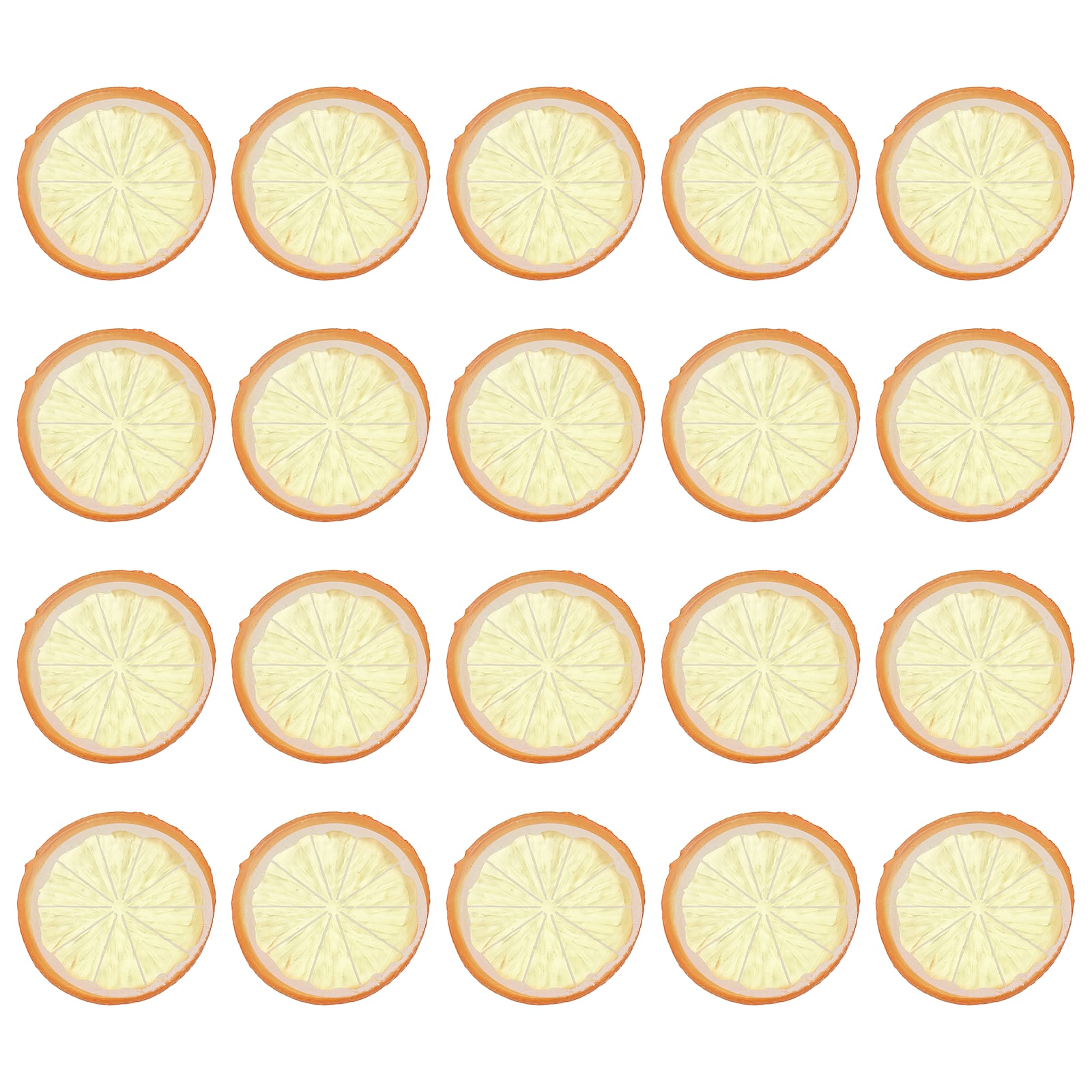 Unique Bargains - Fake Lemon Slices 20pcs 1.6in Simulation Artificial Fruit Decor for Home Party Table Display - Green price history on PriceWatchPro