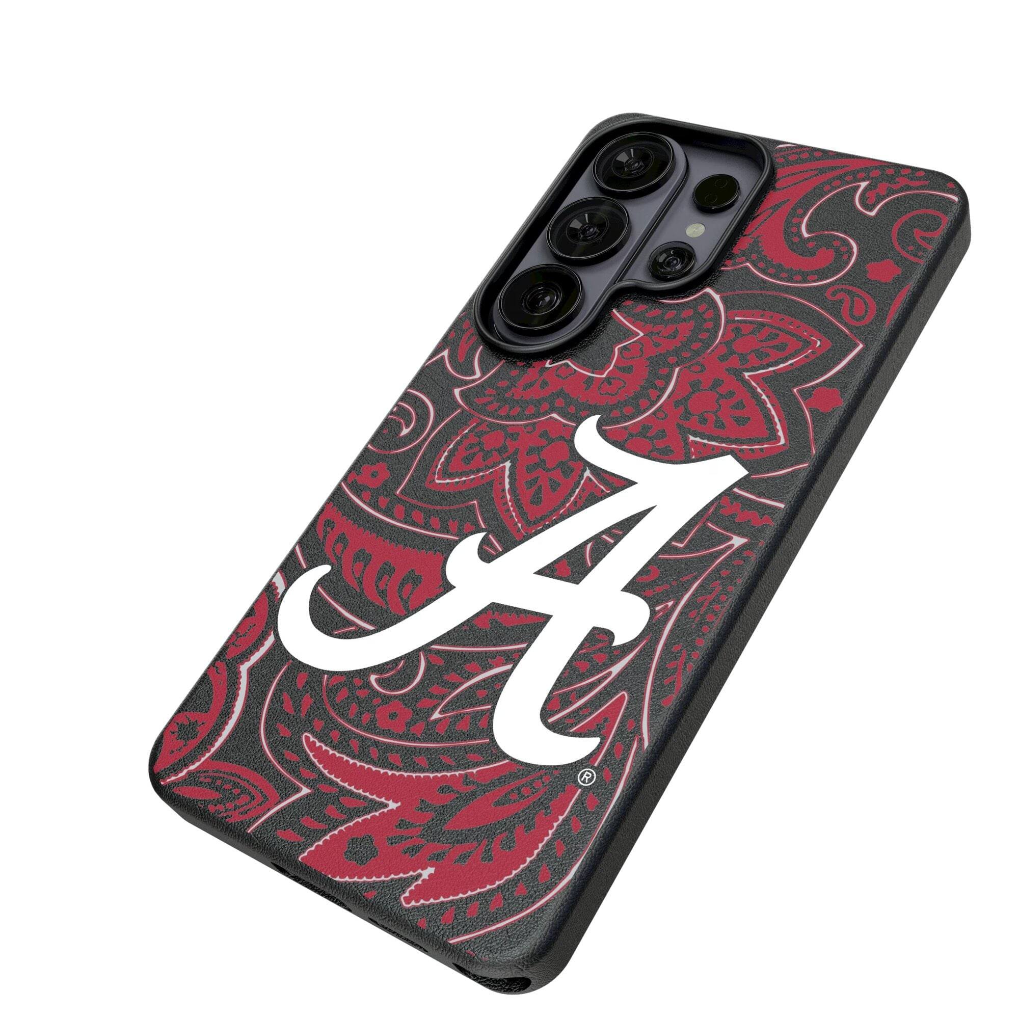 Alt View 1. Keyscaper - Alabama Crimson Tide Script A Galaxy Magnetic Bump Case - S25 Ultra - Black.