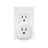 Alt View 11. Brilliant - Smart Plug - White.