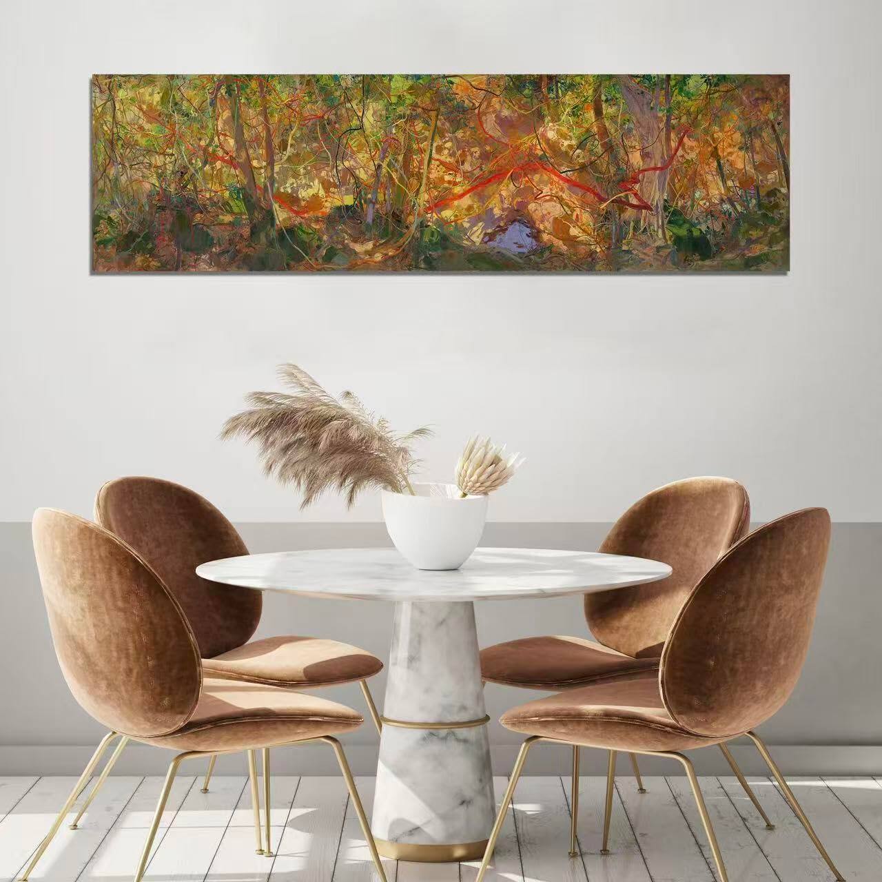 Alt View 2. Hanke - Vine Wall Art Canvas Living Room Landscape Picture Forest Painting Bedroom Modern Large Artwork - Default.