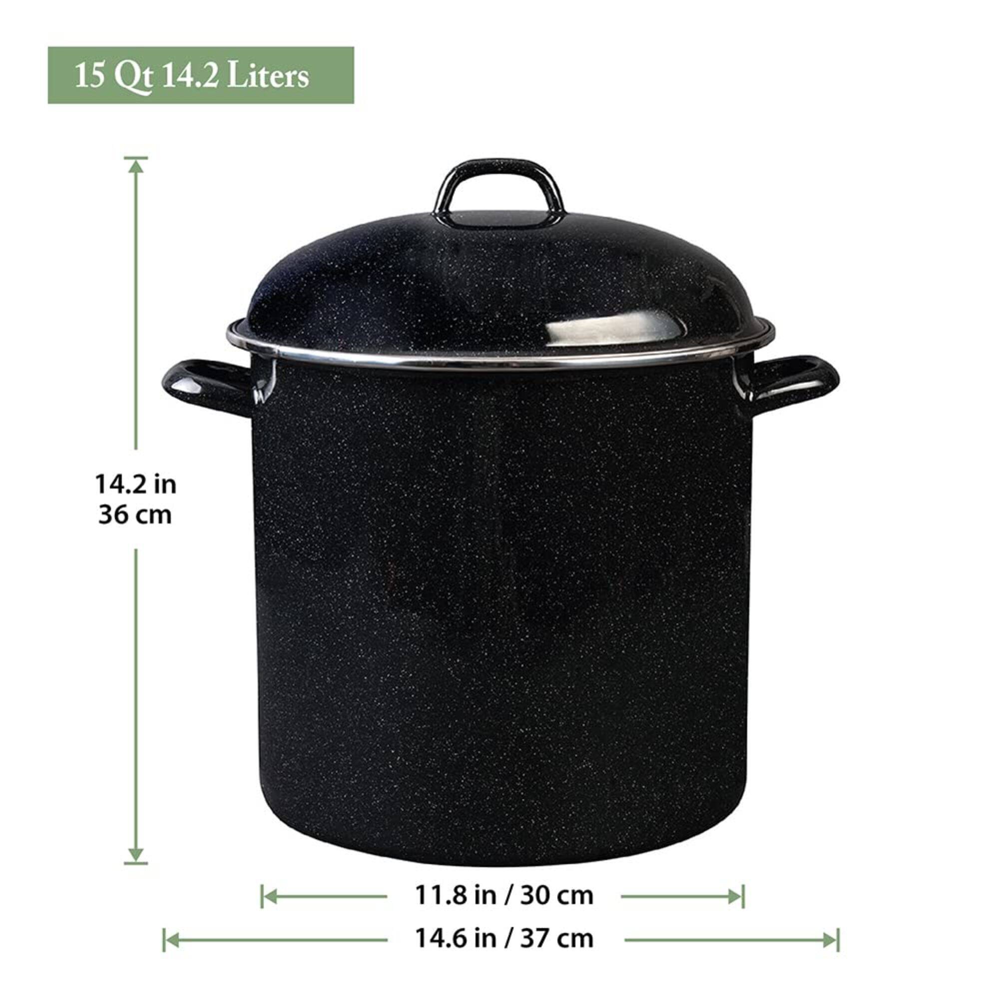 15 Qt 14.2 Liters  
14.2 in / 36 cm  
11.8 in / 30 cm  
14.6 in / 37 cm
