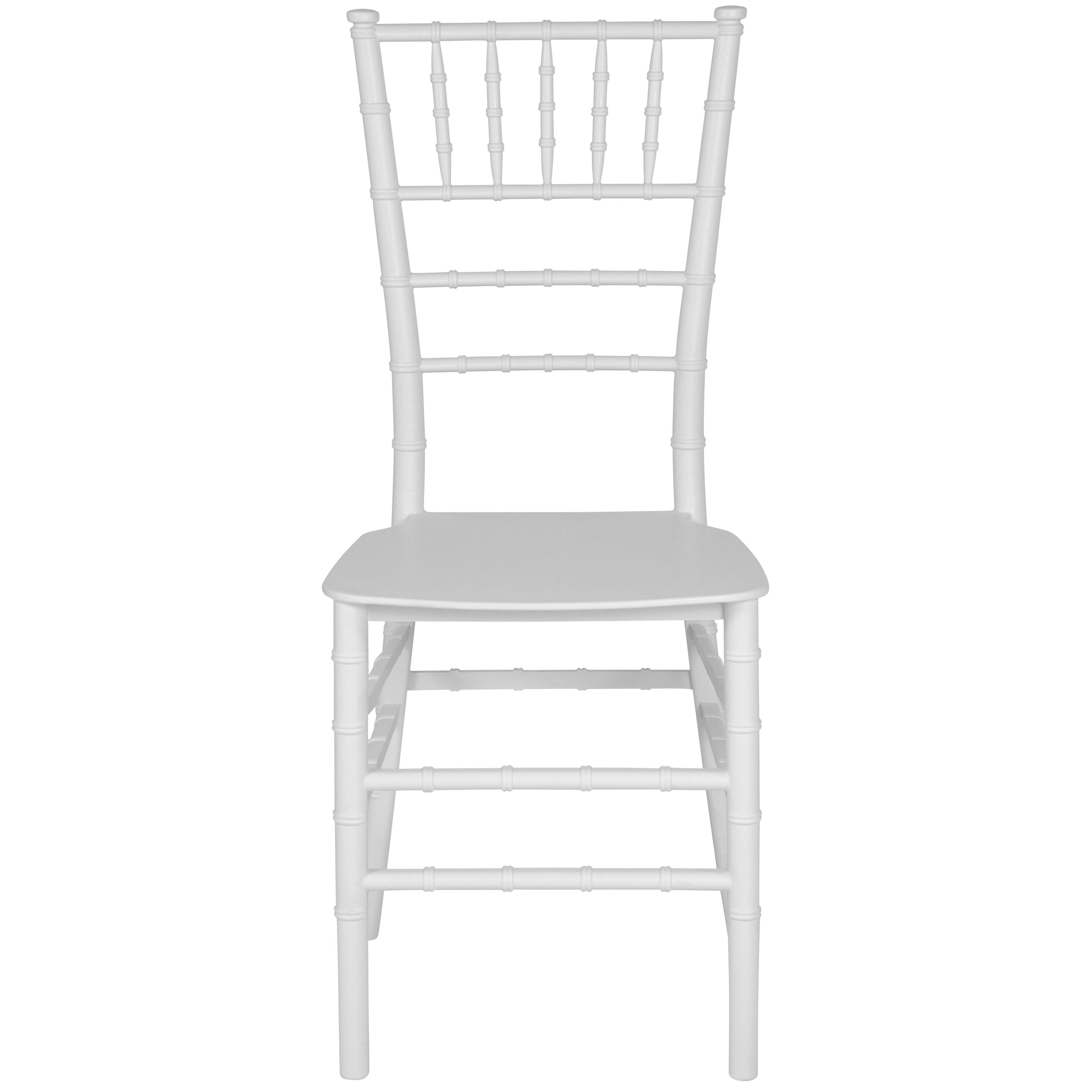 Alt View 7. Emma + Oliver - Resin Stacking Dining Chiavari Chair - White.