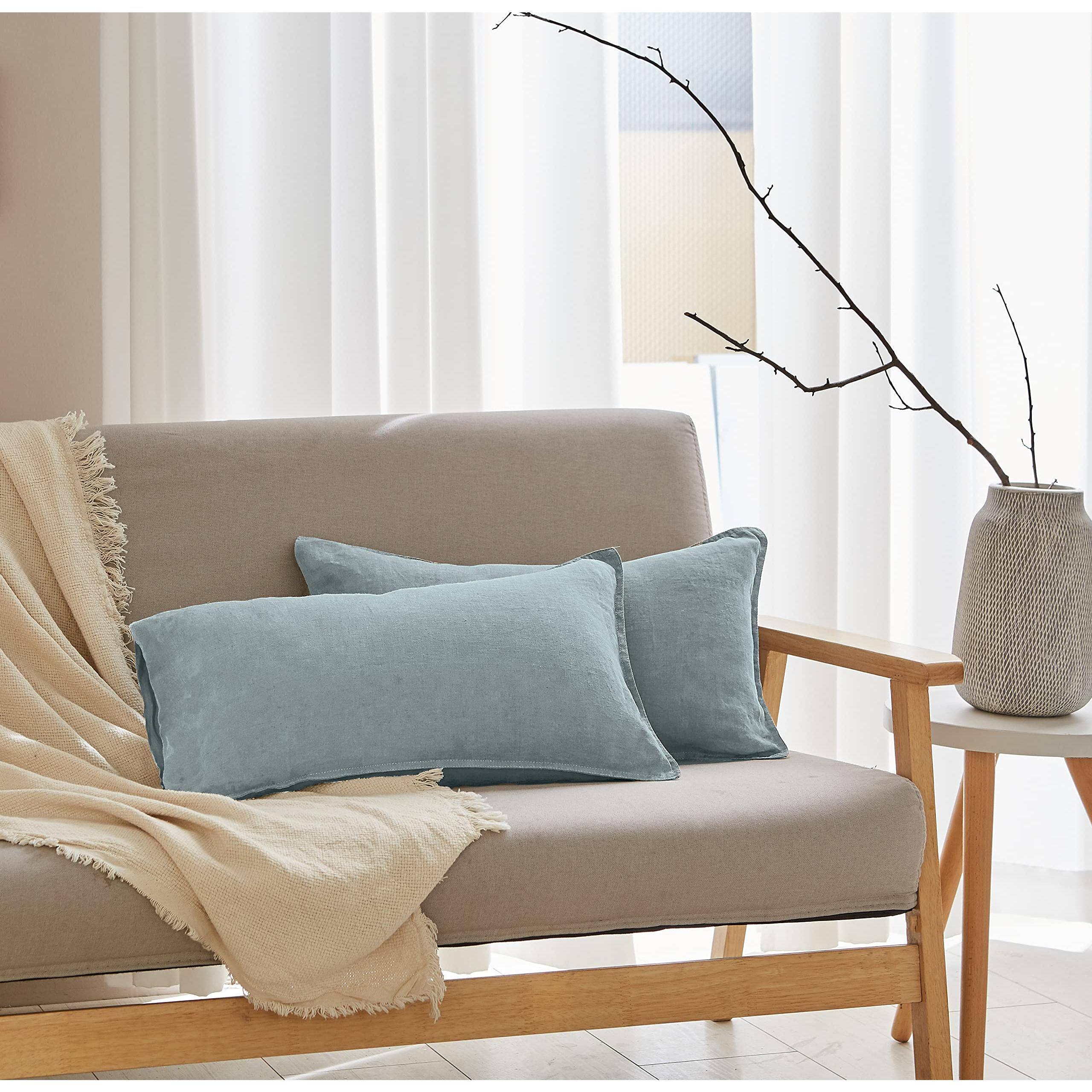 Lumbar - Dusty Blue-20" x 12" (Pack of 2)