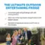 The Ultimate Outdoor Entertaining Fridge: Convenient grab and grill design with soft closing drawers. Store wine in the top drawer and grill items in the bottom drawer. Maintains temperatures as low as 32F even in hot climates.