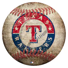 Fan Creations - Texas Rangers 12'' x 12'' Baseball Sign - Multicolor