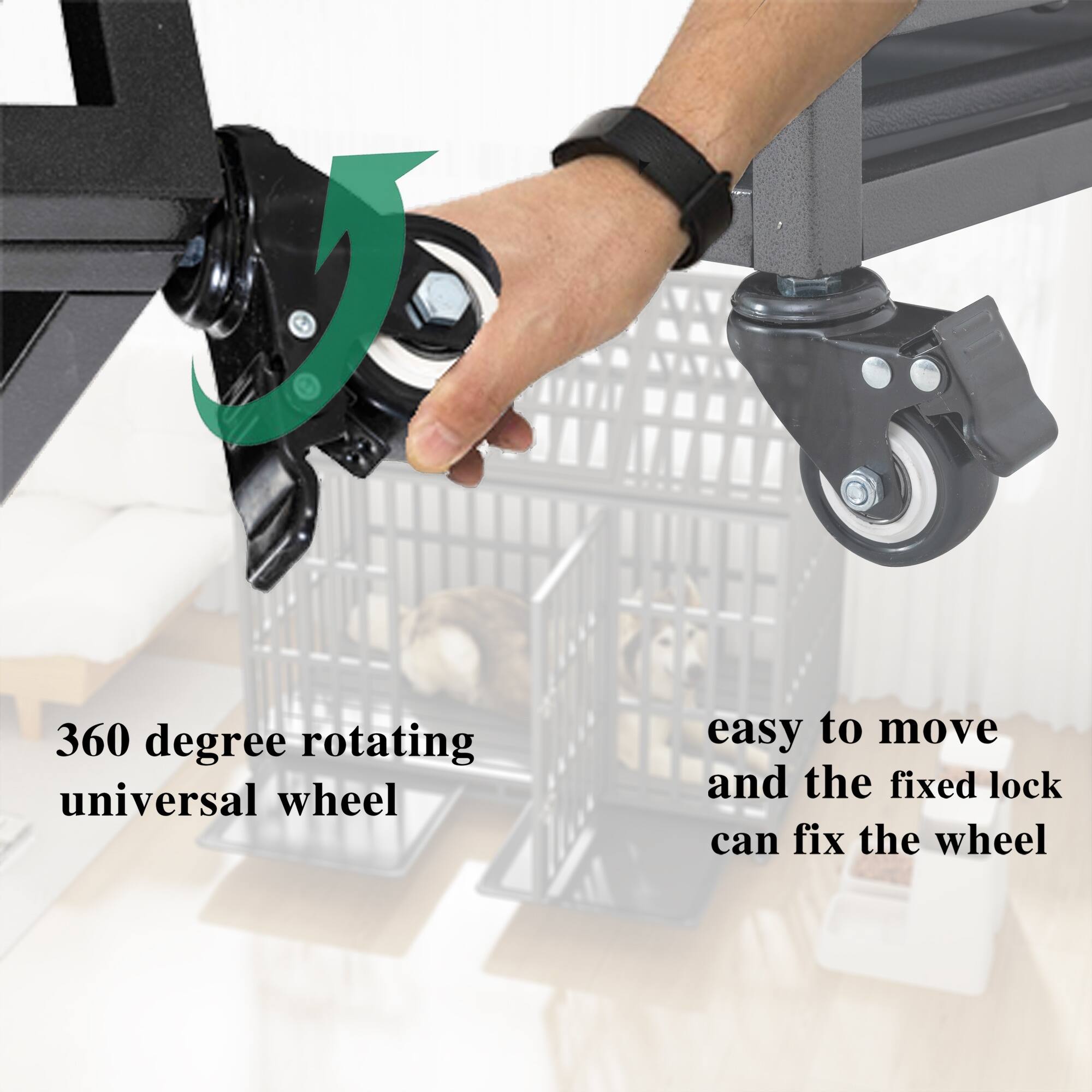 360 degree rotating universal wheel easy to move and the fixed lock can fix the wheel