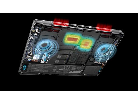 Angle. HP - HP ZBook Fury G1i 16 Mobile Workstation PC with 3 Yr Warranty & Wolf Pro Security - C3FK4UA#ABA - Black.
