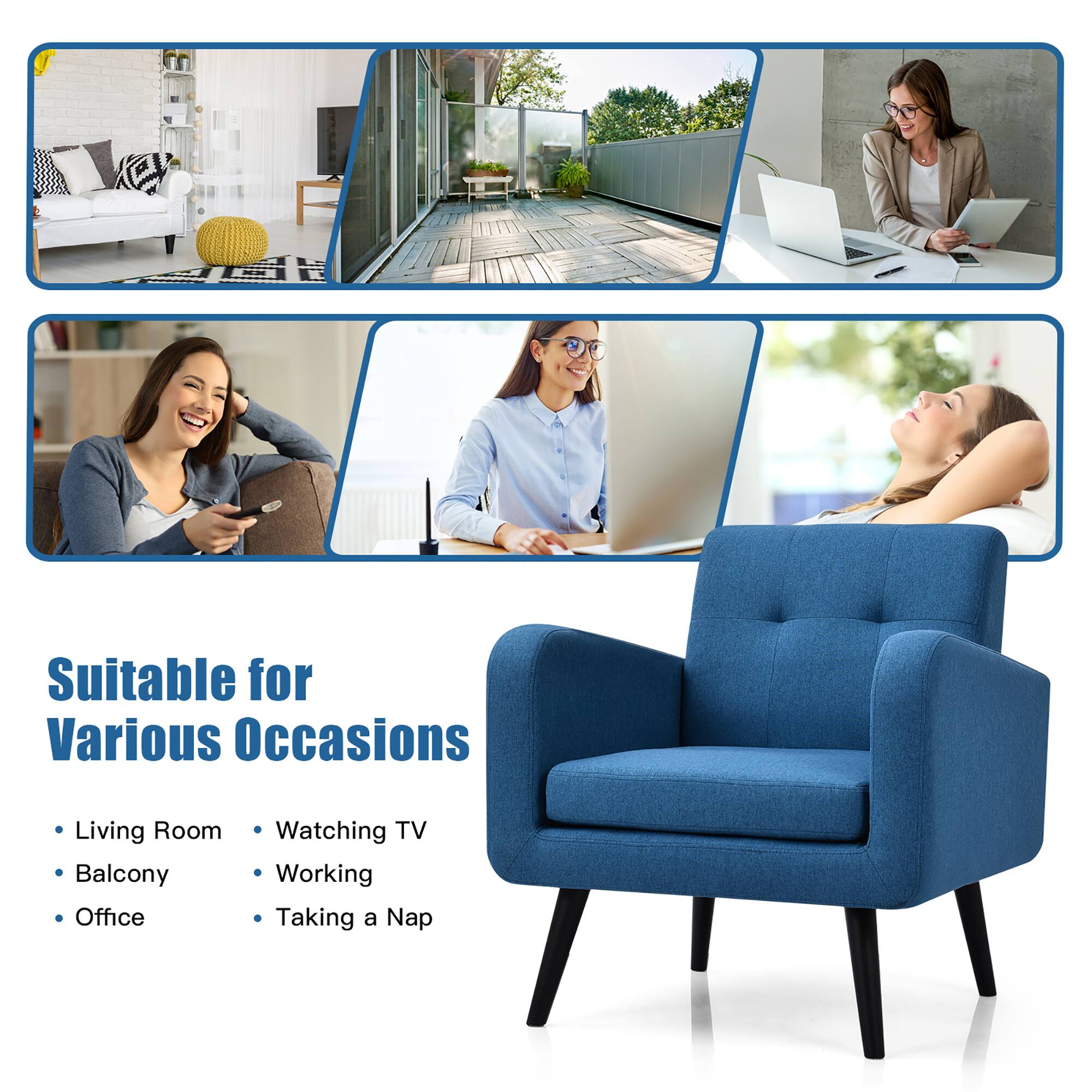 Suitable for Various Occasions: Living Room, Watching TV, Balcony, Working Office, Taking a Nap.