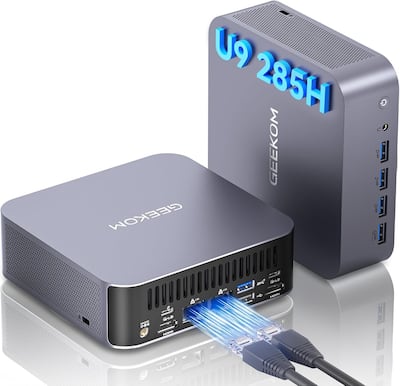 GEEKOM GT2 Mega AI Mini PC, Intel Core Ultra 9 285H, 32GB DDR5 GEEKOM GT2 Mega AI Mini PC, Intel Core Ultra 9 285H, 32GB DDR5