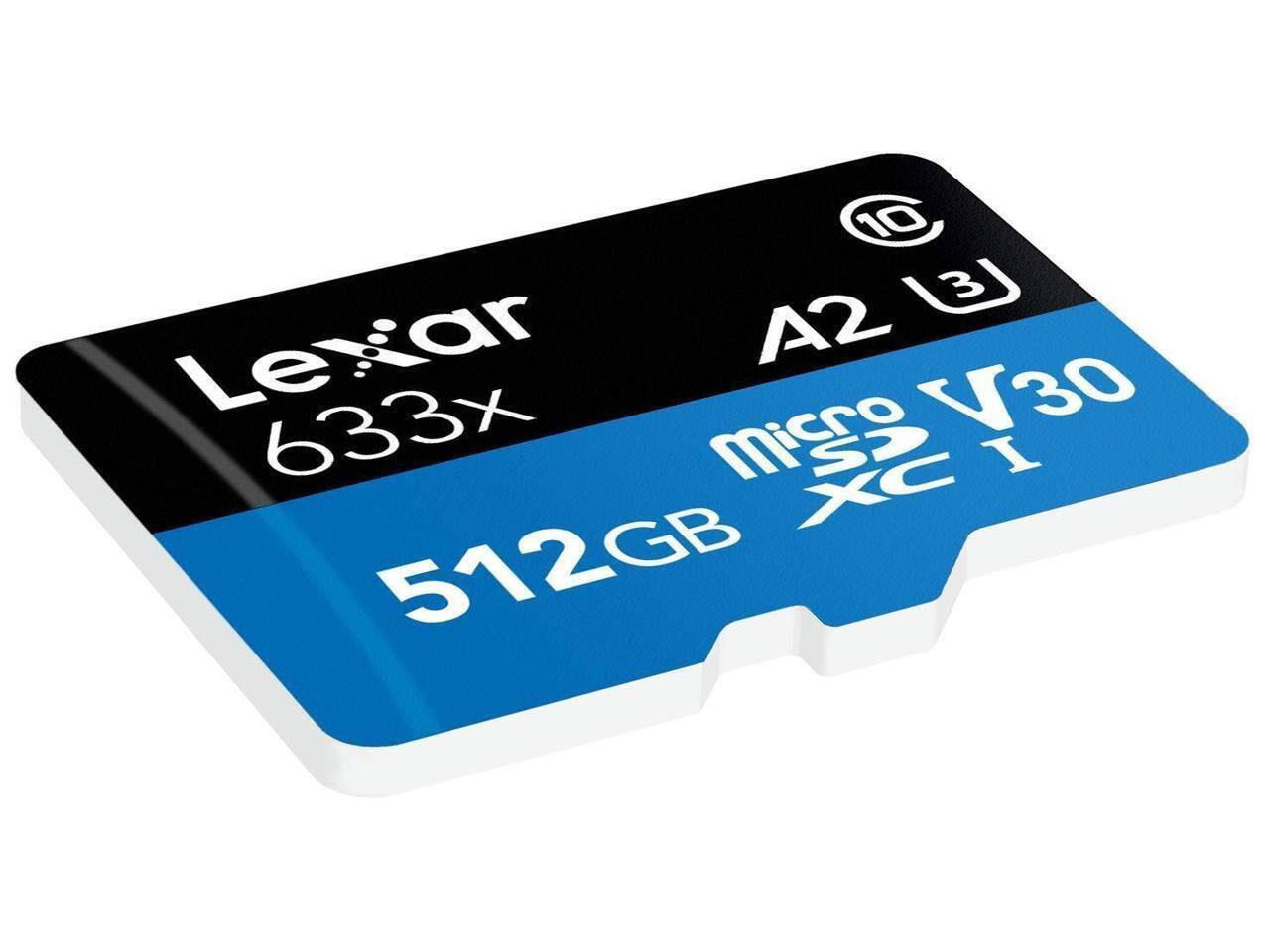 10 A2 Lexar V30 633x microSDXC I 512GB