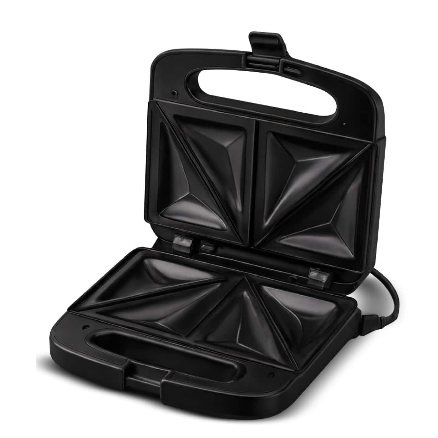 Lumme - 2-Slice Sandwich Maker with Nonstick Plates & Locking Latch - Black price history on PriceWatchPro