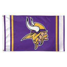 WinCraft - Minnesota Vikings 3' x 5' Vertical Stripes Deluxe Single-Sided Flag - Multicolor