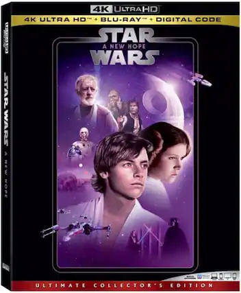 Front. Star Wars: Episode IV: A New Hope - 4K Blu-Ray.