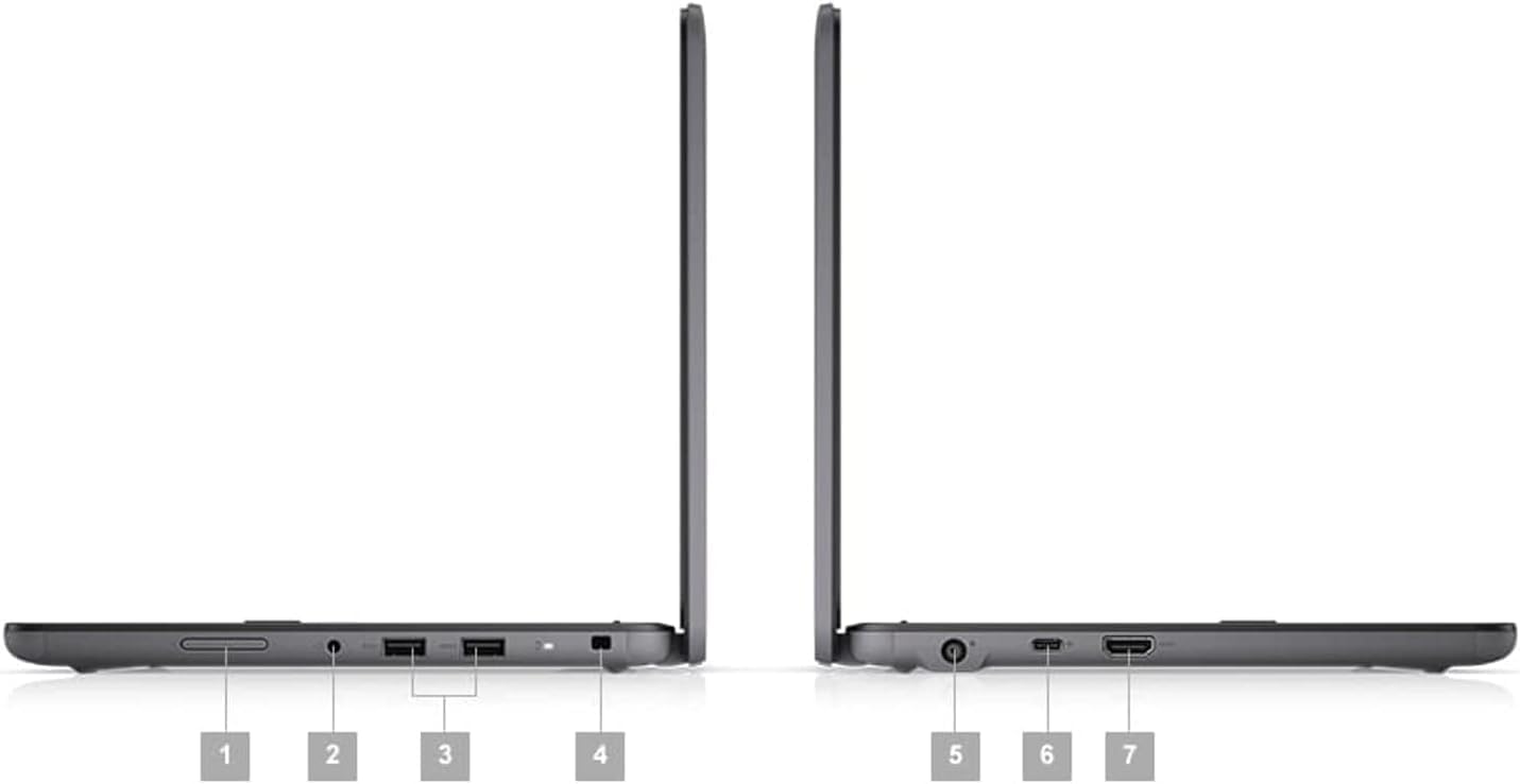 Left. Dell - Dell Latitude 3120  11.6" Intel Pentium Silver N6000 @ 1.10GHz 8GB RAM 256GB SSD Windows 11 Pro.