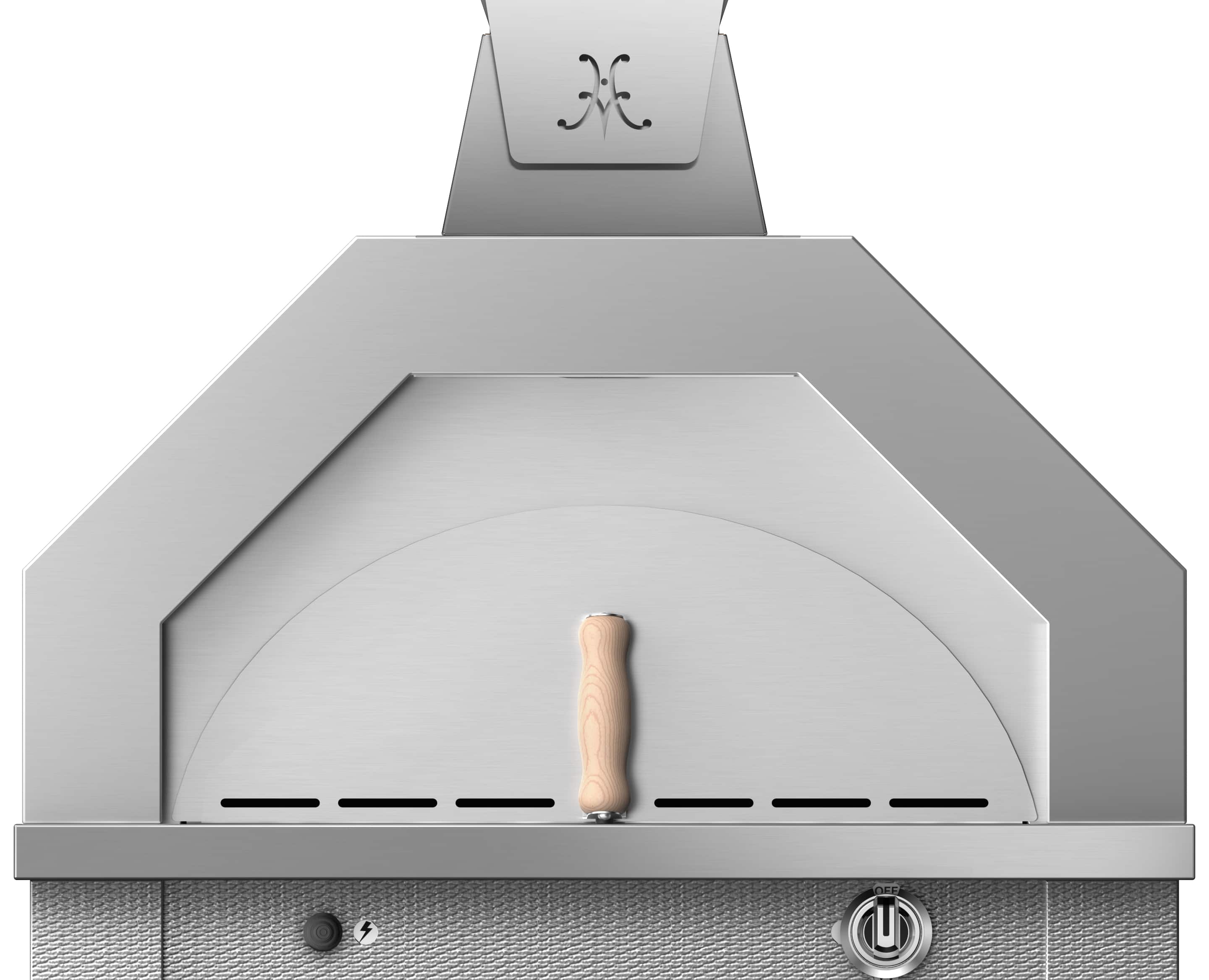 Hestan - 30-inch Outdoor Pizza Oven - Stainless Steel - Front_Zoom