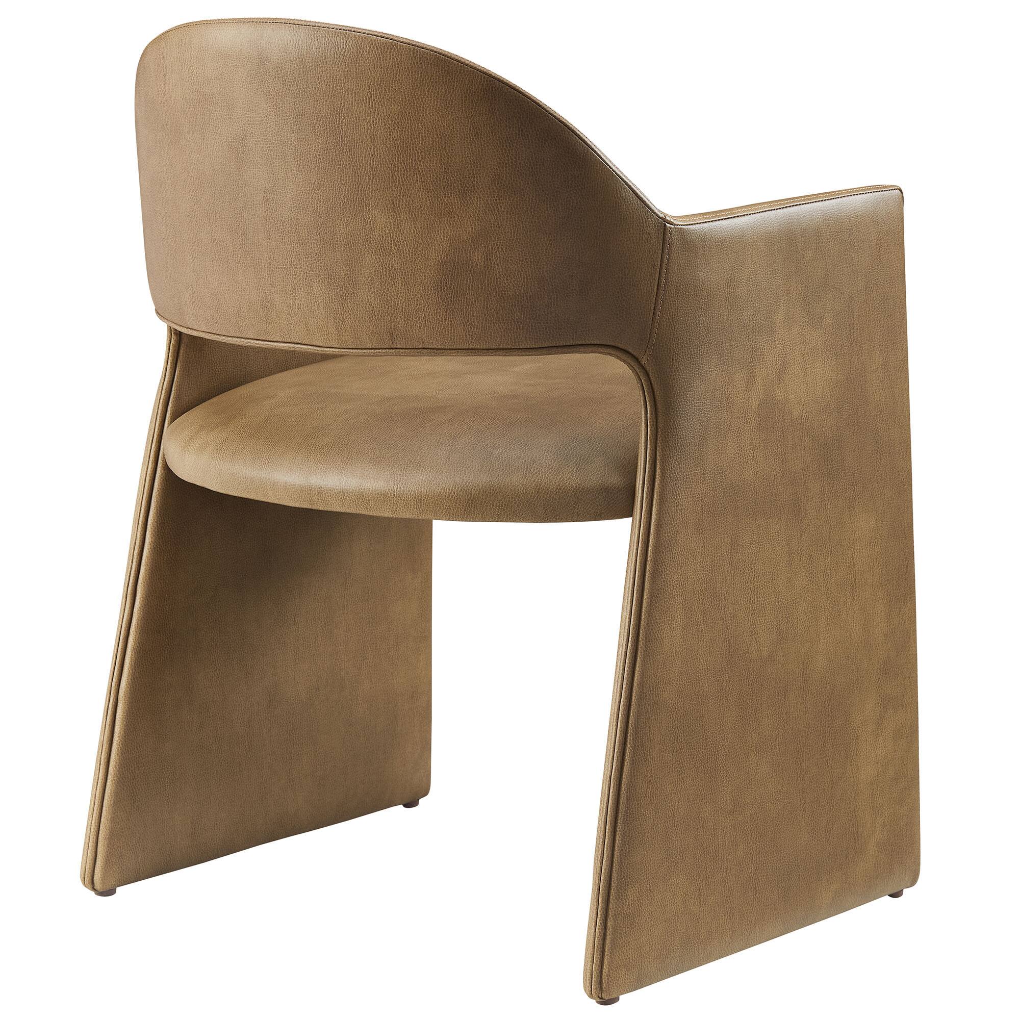 Alt View 1. Modway - Talia Vegan Leather Dining Armchair by Modway - Brown.