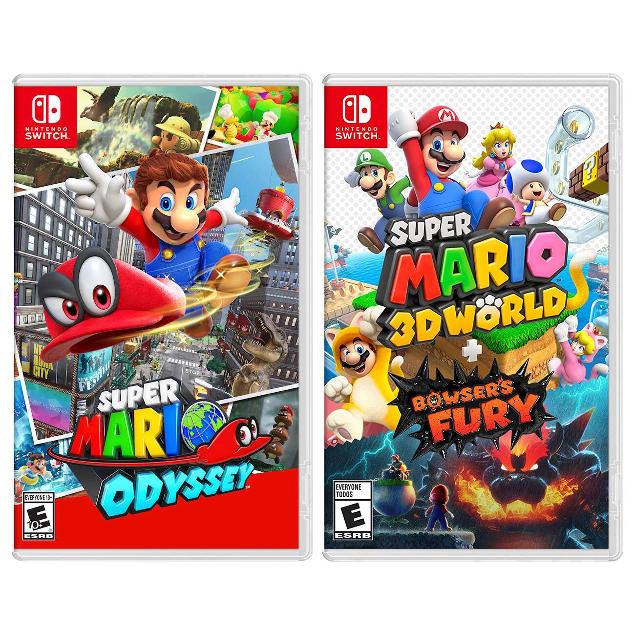 Super Mario Odyssey and Super Mario 3D World Bundle - Nintendo Switch - Nintendo Switch