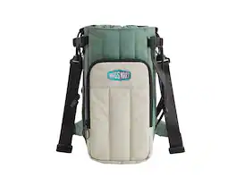 Bagsmart - Paz Expandable Water Bottle Sling, Waterproof Crossbody Bag for 32oz-64oz Bottles for Travel & Daily Use - Celadon