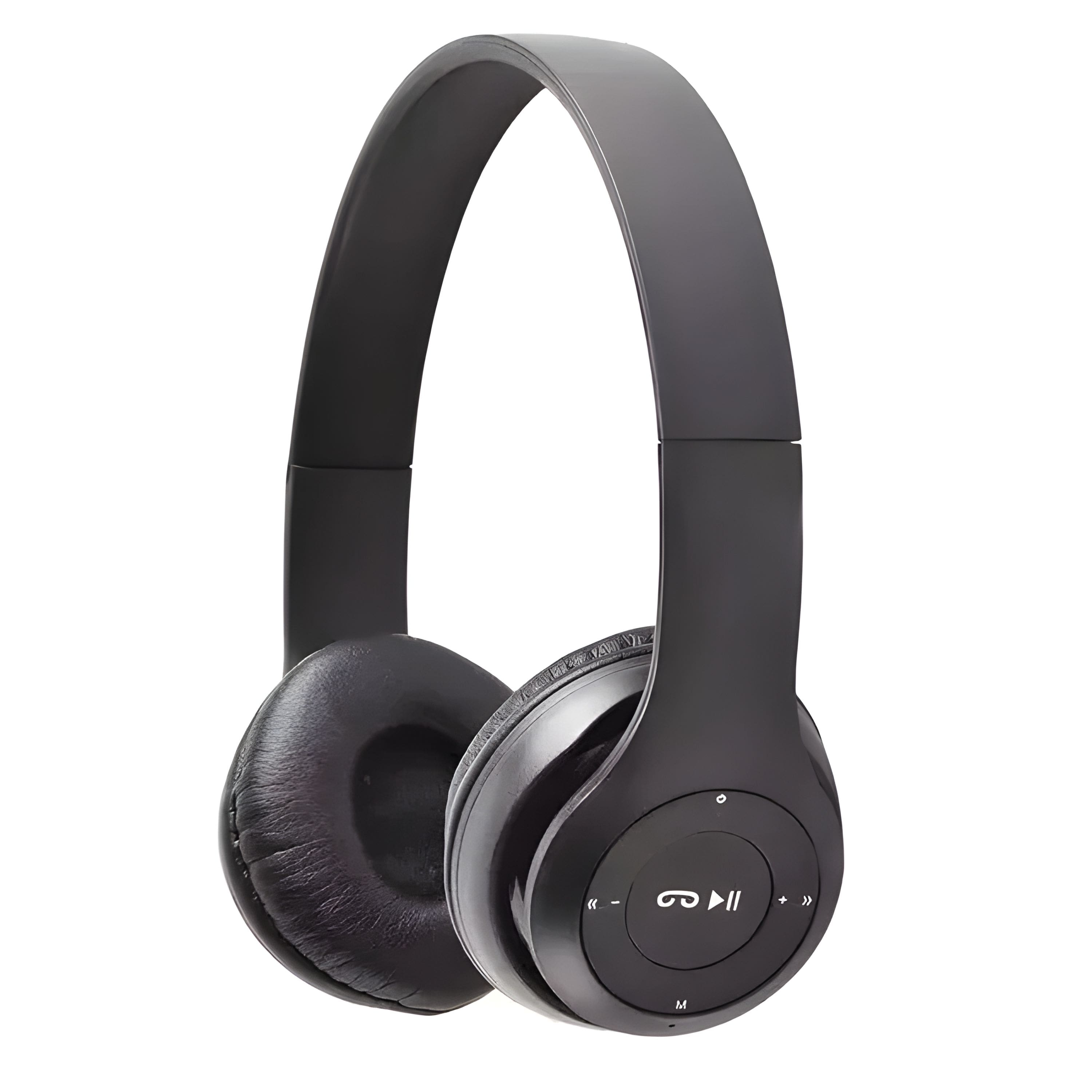 Front. Kitcheniva - Wireless Bluetooth 5.0 Headphones Headset Over-Ear Black - Black.