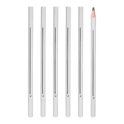 Front. Unique Bargains - 7B Drawing Pencils for Sketching, 6pcs Hexagonal Sketch Pencils, Break-Resist Lead for Drawing, Painting, Sketching - Black.