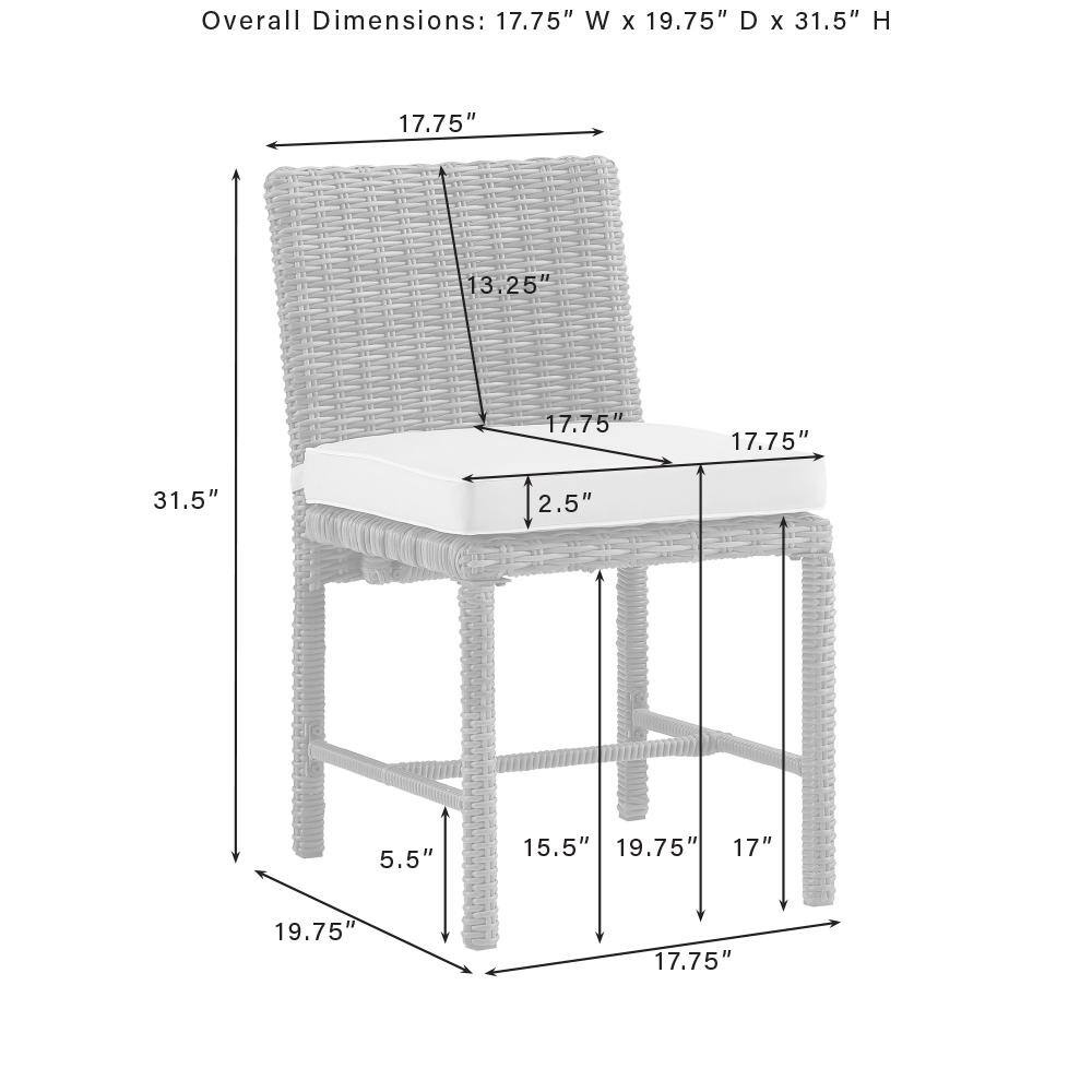 Overall Dimensions: 17.75" W x 19.75" D x 31.5" H

17.75"  
13.25"  
17.75"  
17.75"  
31.5"  
2.5"  
5.5"  
15.5"  
19.75"  
17"  
19.75"  
17.75"