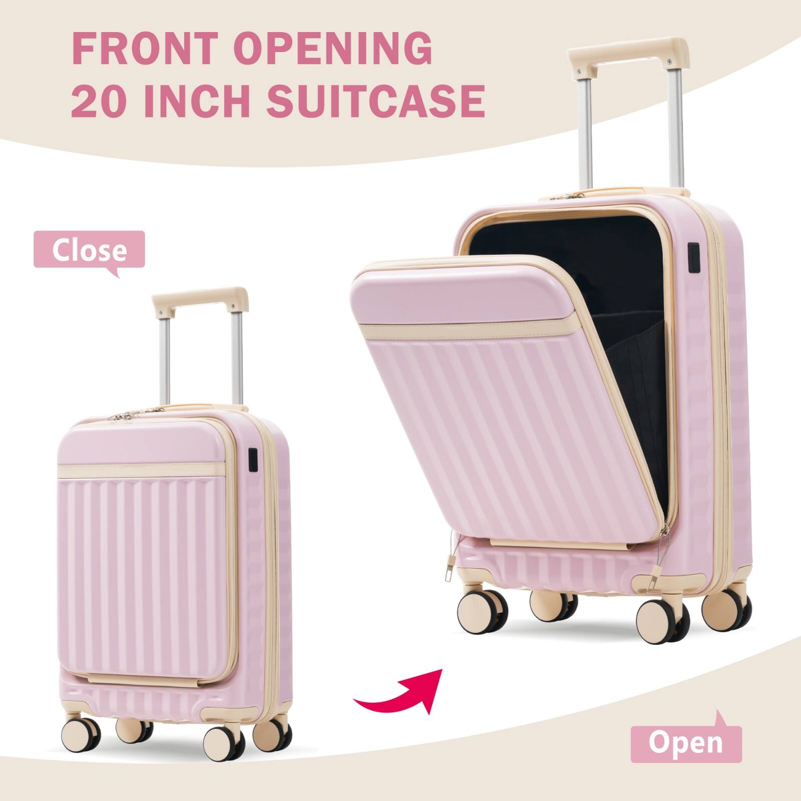 FRONT OPENING  
20 INCH SUITCASE  

Close  
Open