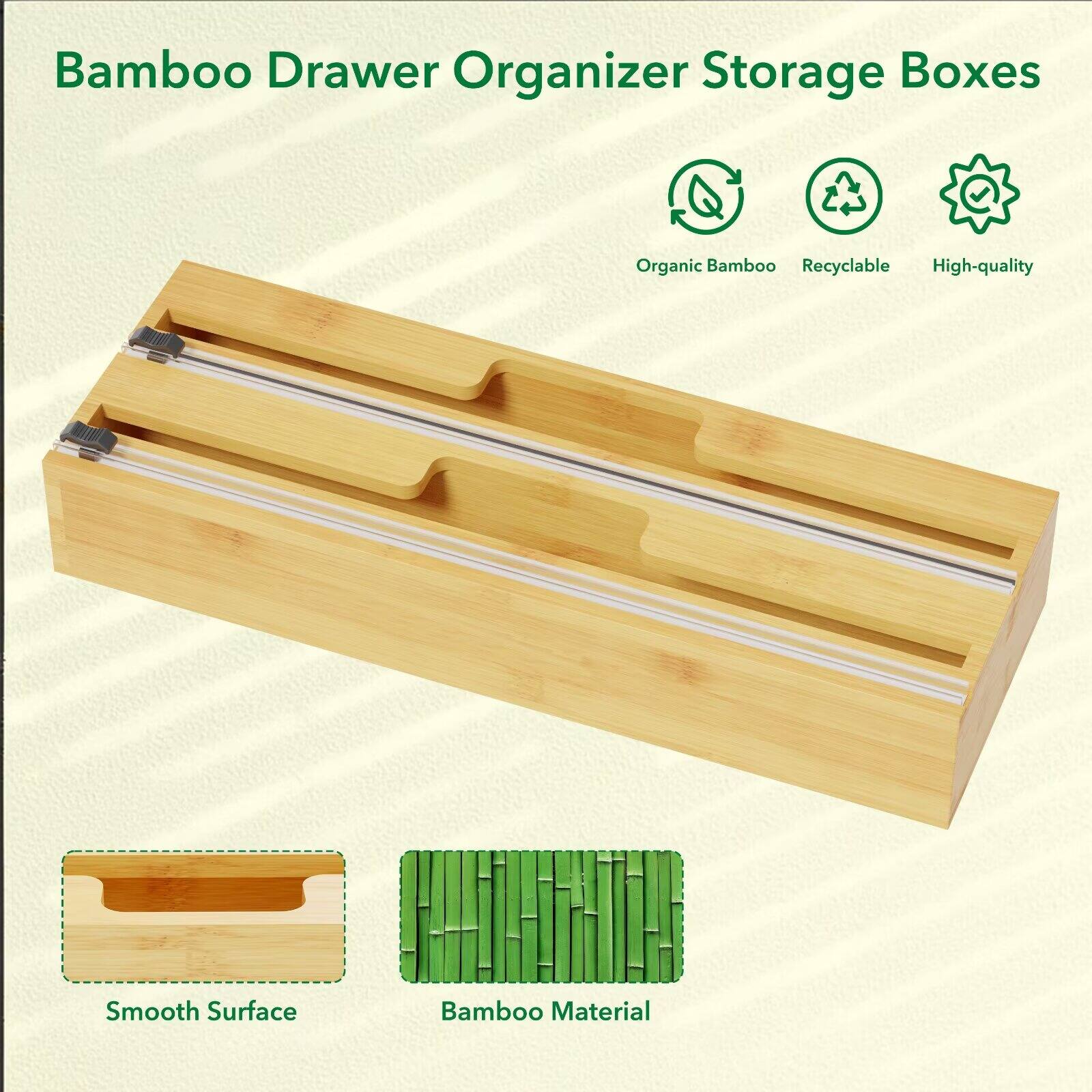 Bamboo Drawer Organizer Storage Boxes

- Organic Bamboo
- Recyclable
- High-quality
- Smooth Surface
- Bamboo Material