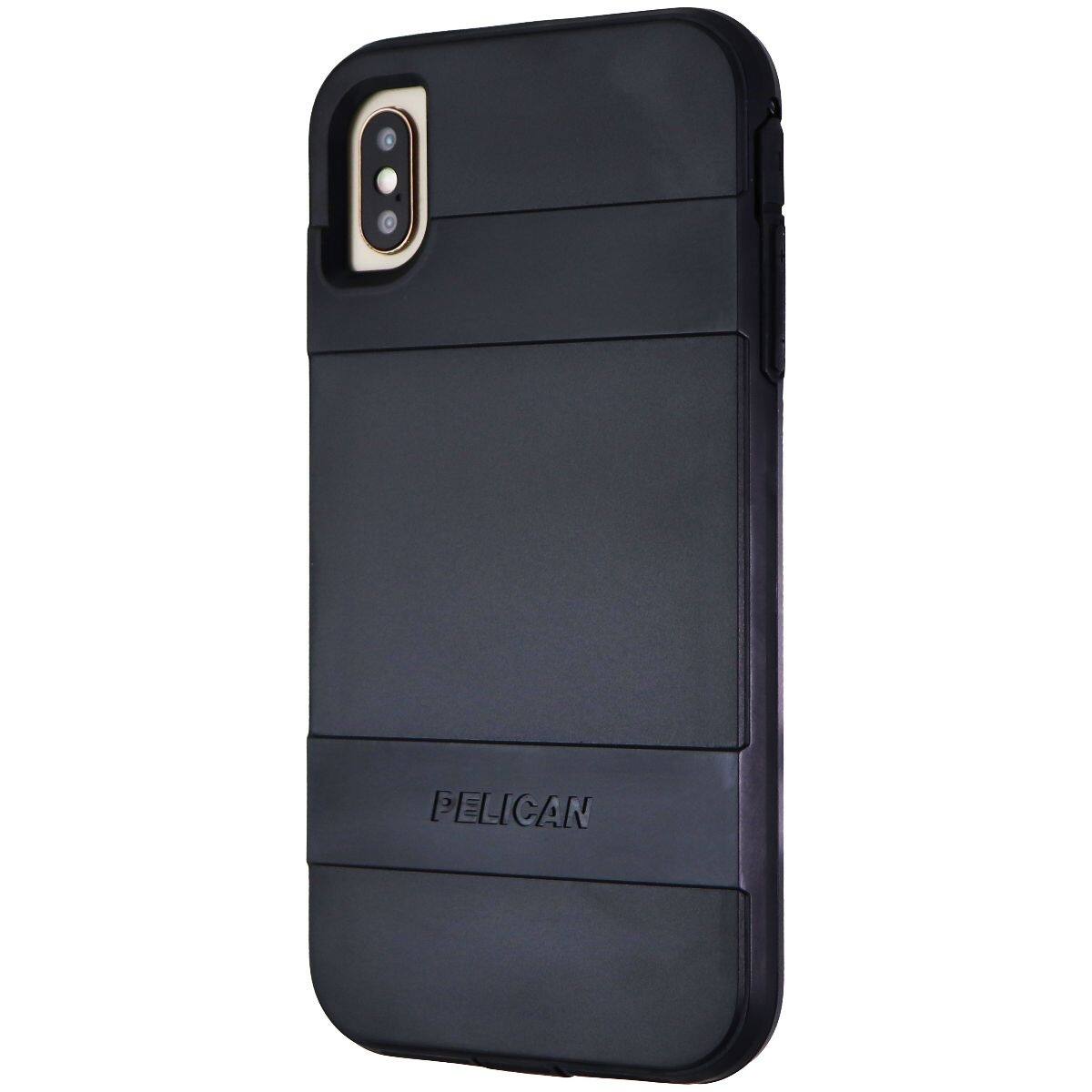 Front. Pelican - Pelican Voyager Series Hard Case for Apple iPhone Xs Max - Black / NO HOLSTER - Black.