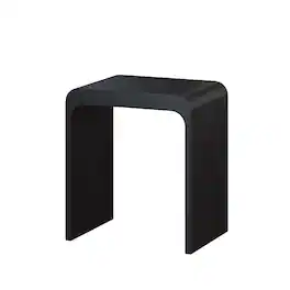 Boyel Living - 11.42 in. W Freestanding Solid Surface Shower Seat - Matte Black