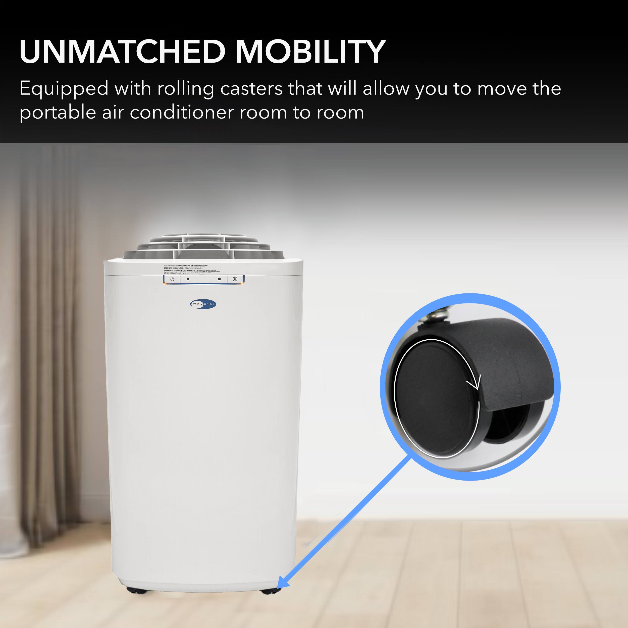 Alt View 12. Whynter - 350 Sq. Ft. Portable Air Conditioner - White.