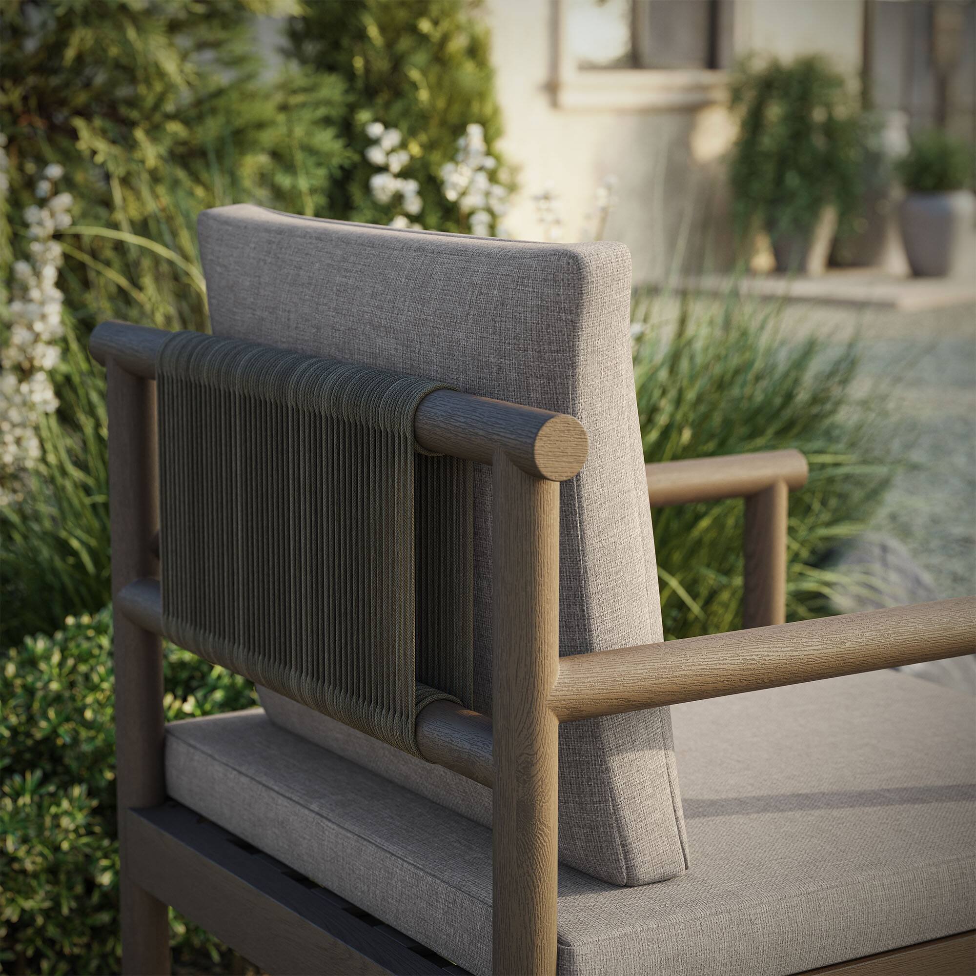 Alt View 1. Modway - Eleni Outdoor Patio Teak Wood Rope Dining Chair by Modway - 32.