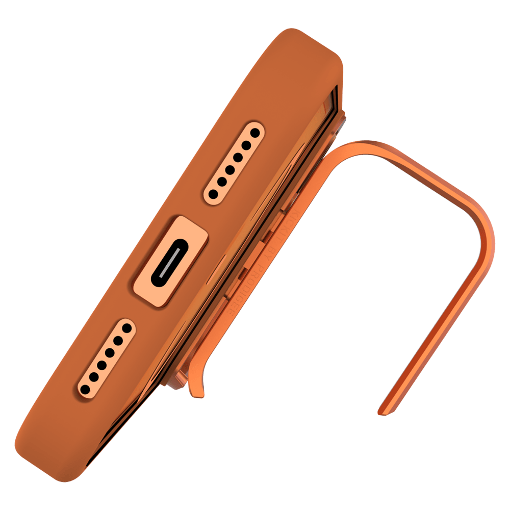 Alt View 4. Prodigee - KickIt MagSafe Case for Apple iPhone 18 Pro Max / 17 Pro Max - Orange.