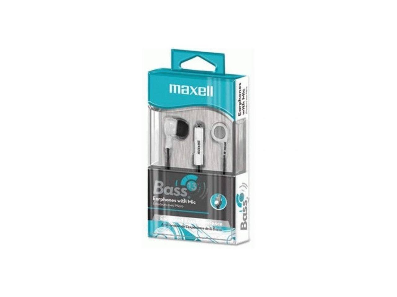 maxell Maxell Earphones Mic with Bass 3 Earphones with Mic
