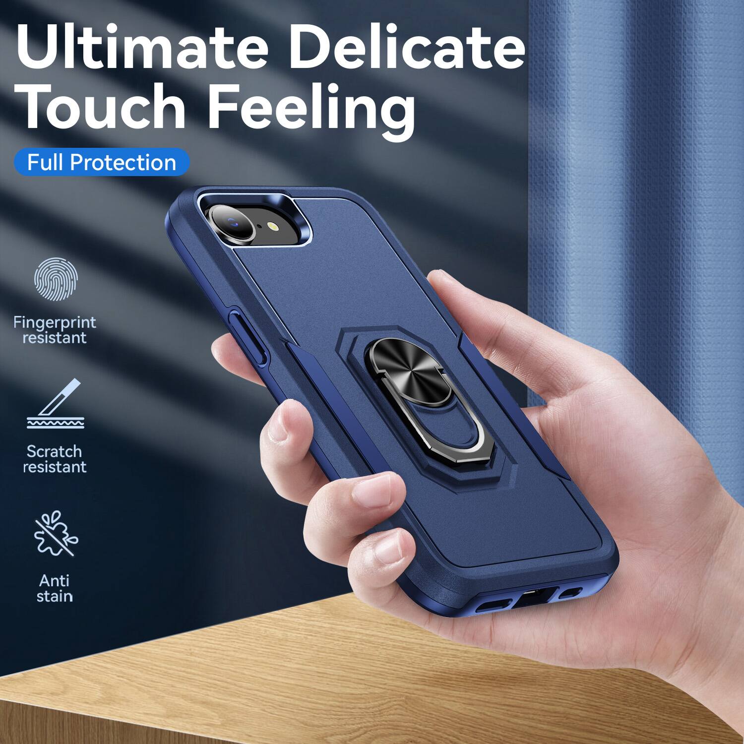 Ultimate Delicate Touch Feeling  
Full Protection  
Fingerprint resistant  
Scratch resistant  
Anti stain